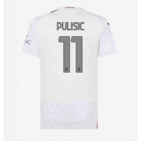 Dámy Fotbalový dres AC Milan Christian Pulisic #11 2023-24 Venkovní Krátký Rukáv